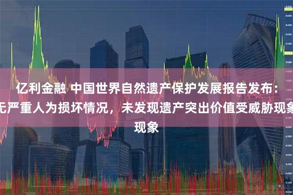 亿利金融 中国世界自然遗产保护发展报告发布：无严重人为损坏情况，未发现遗产突出价值受威胁现象